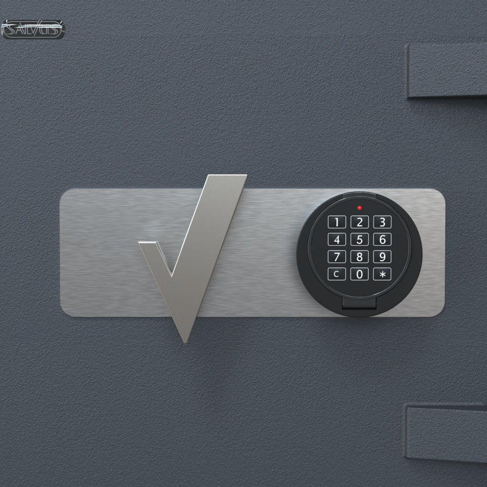 Close-up elektronisch codeslot op de Salvus Milano 1 ELO – EN 1300