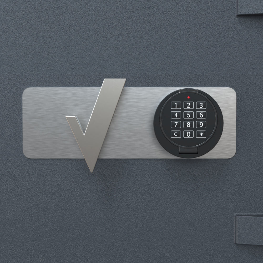 Close-up elektronisch codeslot op de Salvus Milano 2 ELO