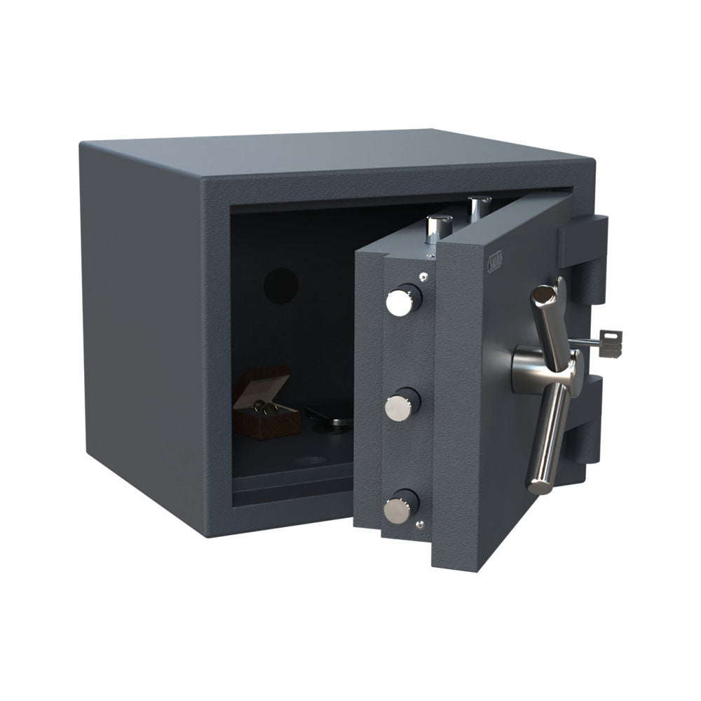 Compacte kluis Salvus Rome Mini met geopende deur en 180 graden deuropening